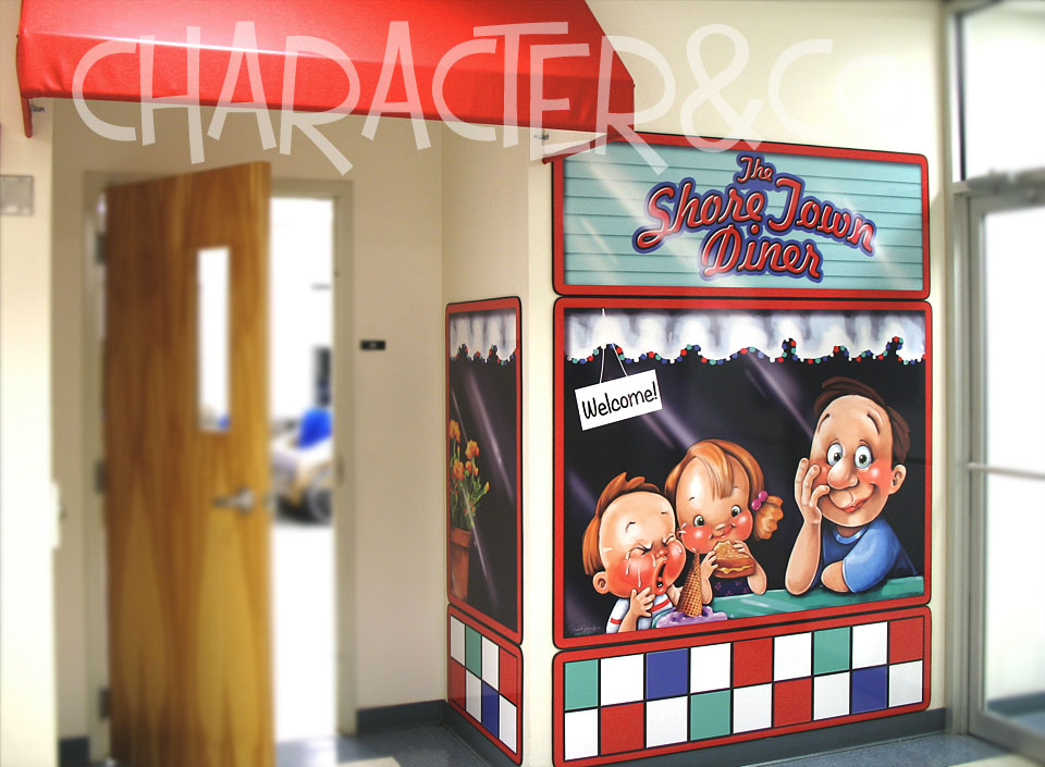 Custom Wall Graphics made for school cafeteria